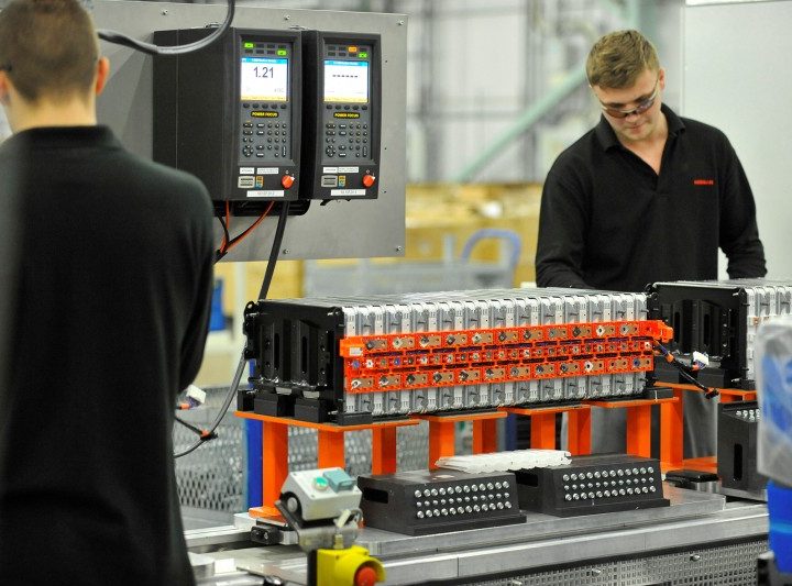 productie Sunderland Nissan lithium-ion batterijen 
