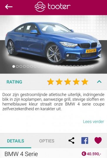 App Tooter voegt autoreviews toe
