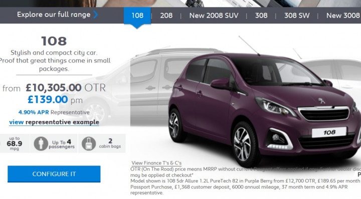Peugeot begint ook met online-verkoop auto’s