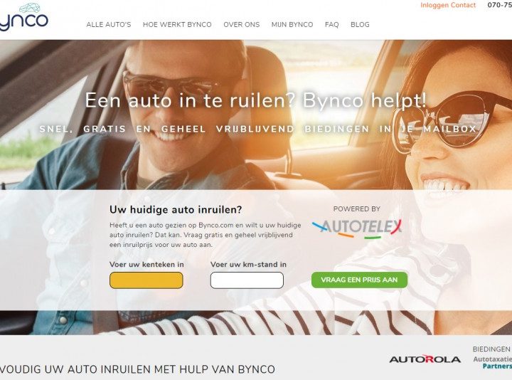 Autowebshop Bynco gaat inruil auto’s online afhandelen 