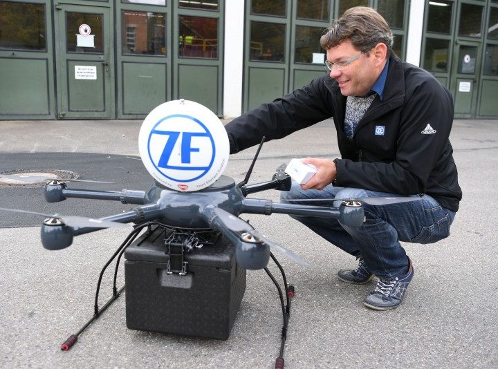 Drones voor intern transport bij toeleverancier ZF