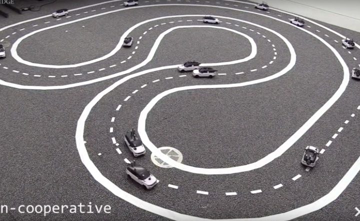 Connected autonome auto's maken het verkeer 35 procent sneller